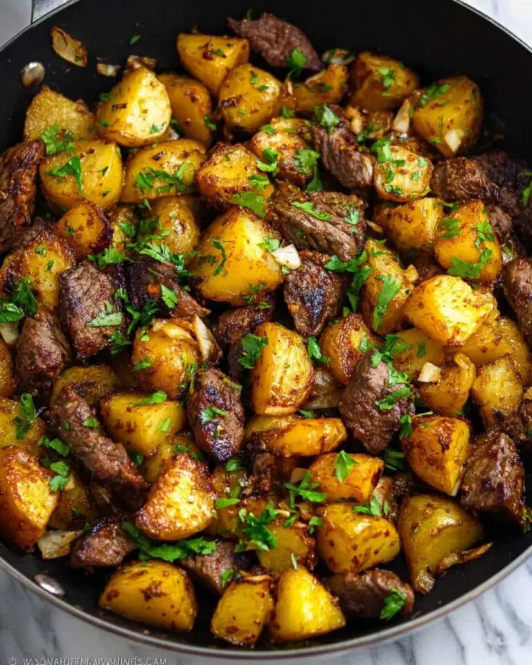 Asian Steak Bites with Crispy Potatoes Recipe