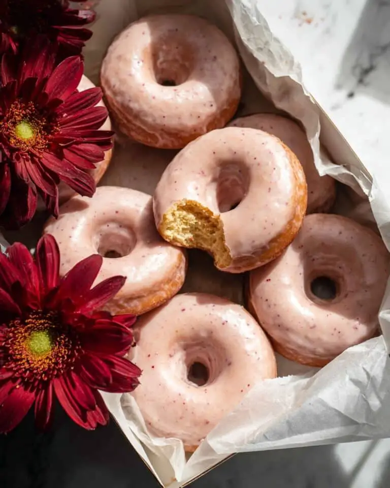 Baked Strawberry Glazed Doughnut Recipe
