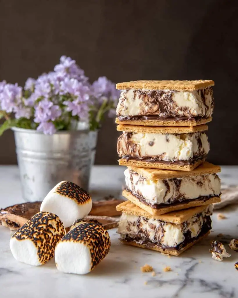 Toasted S’mores Ice Cream Sandwiches Recipe