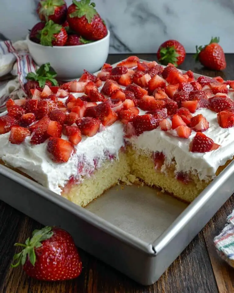 Strawberry Whipped Cream Cake Recipe