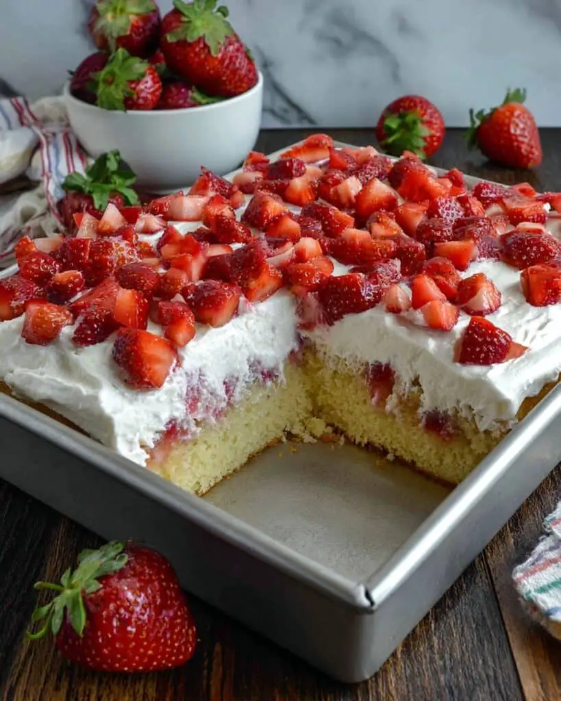 Strawberry Whipped Cream Cake Recipe