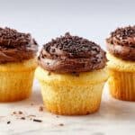 Perfect Yellow Cupcakes with Whipped Chocolate Buttercream Recipe