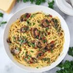 Mushroom Carbonara with Pancetta Recipe