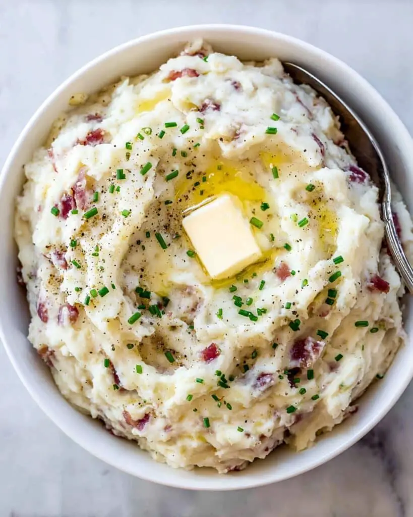 Creamy Mashed Red Potatoes with Chives Recipe