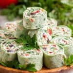 Greek Salad Pinwheels Recipe