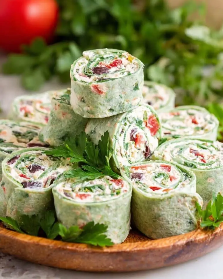 Greek Salad Pinwheels Recipe