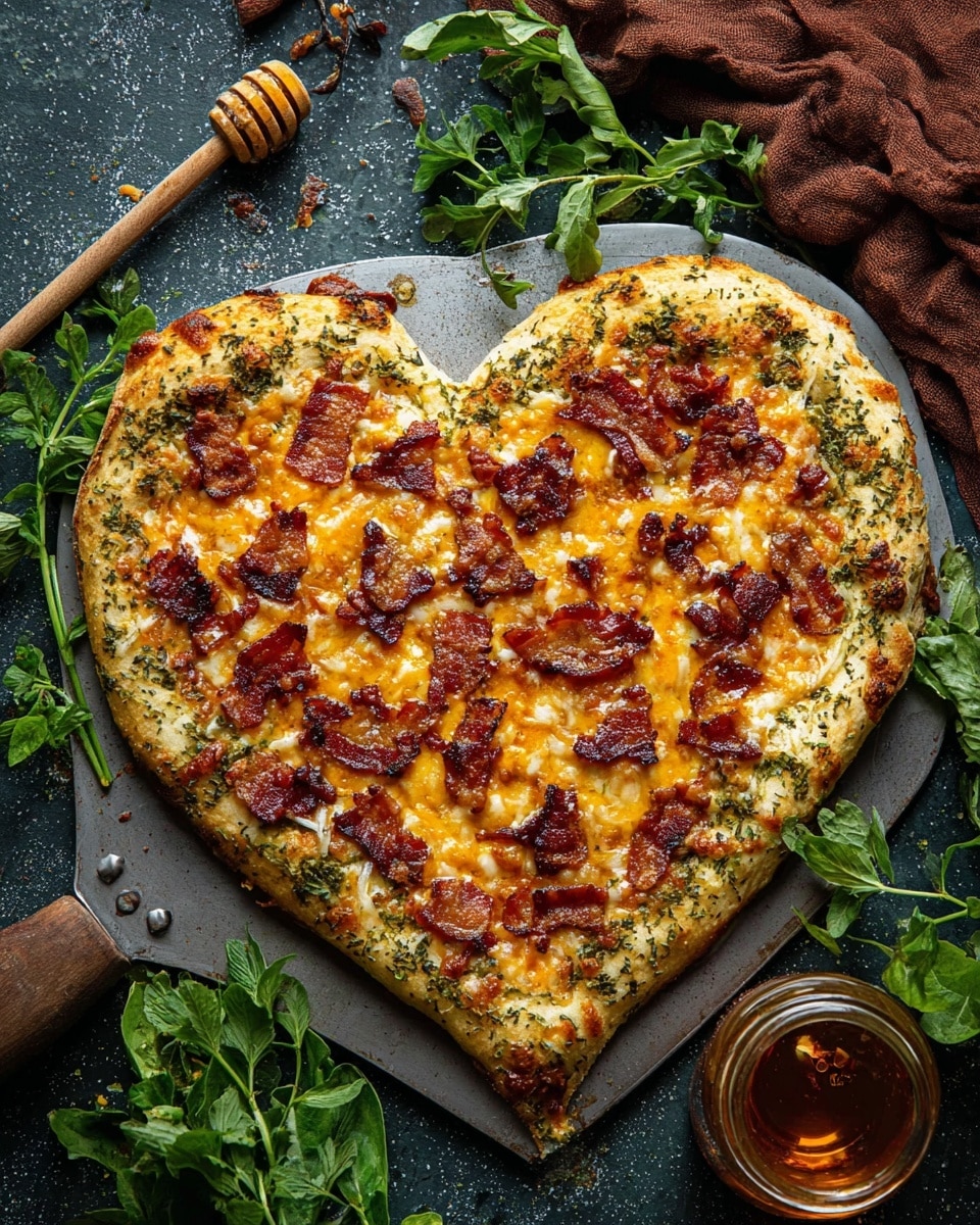 Gluten-Free Hot Honey Bacon Pizza [Valentine’s Day Edition] Recipe