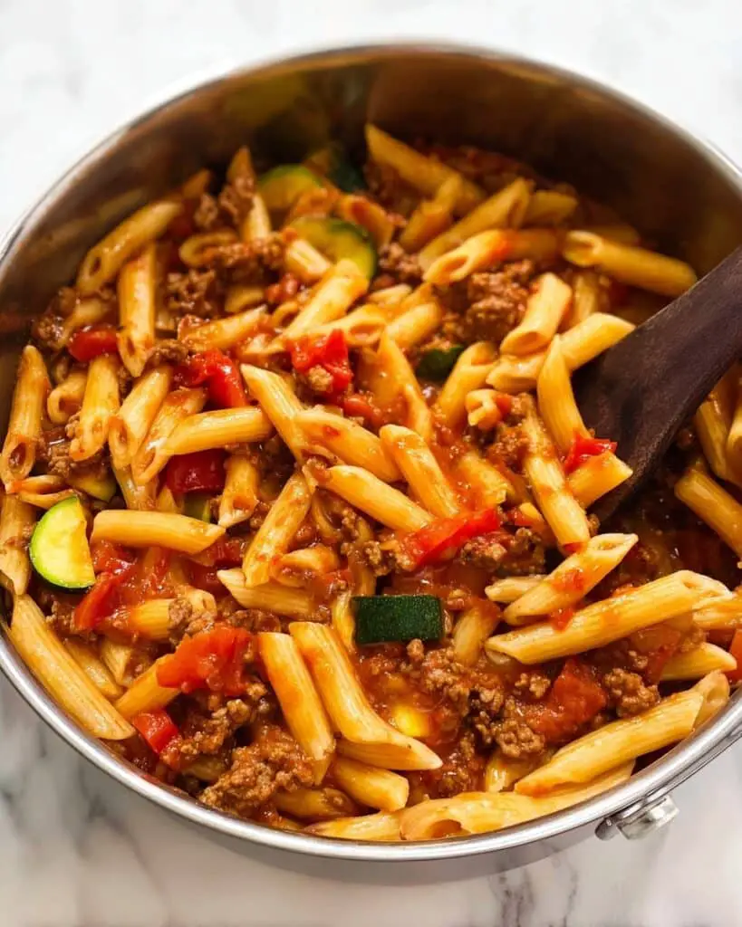 Veggie Meat Sauce Pasta Recipe