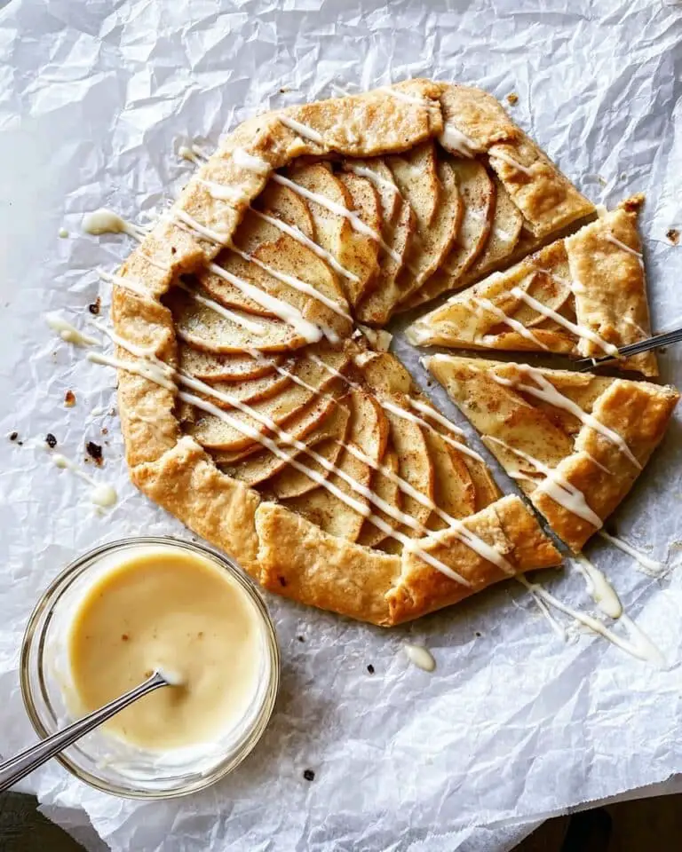 Easy Apple Galette With Browned Butter Drizzle Recipe