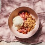 Gluten-Free Rhubarb Crisp with Buckwheat Oat Topping Recipe