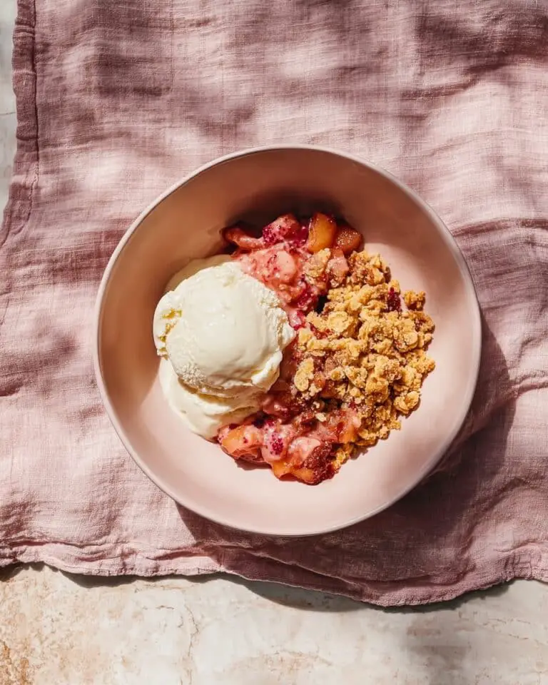 Gluten-Free Rhubarb Crisp with Buckwheat Oat Topping Recipe