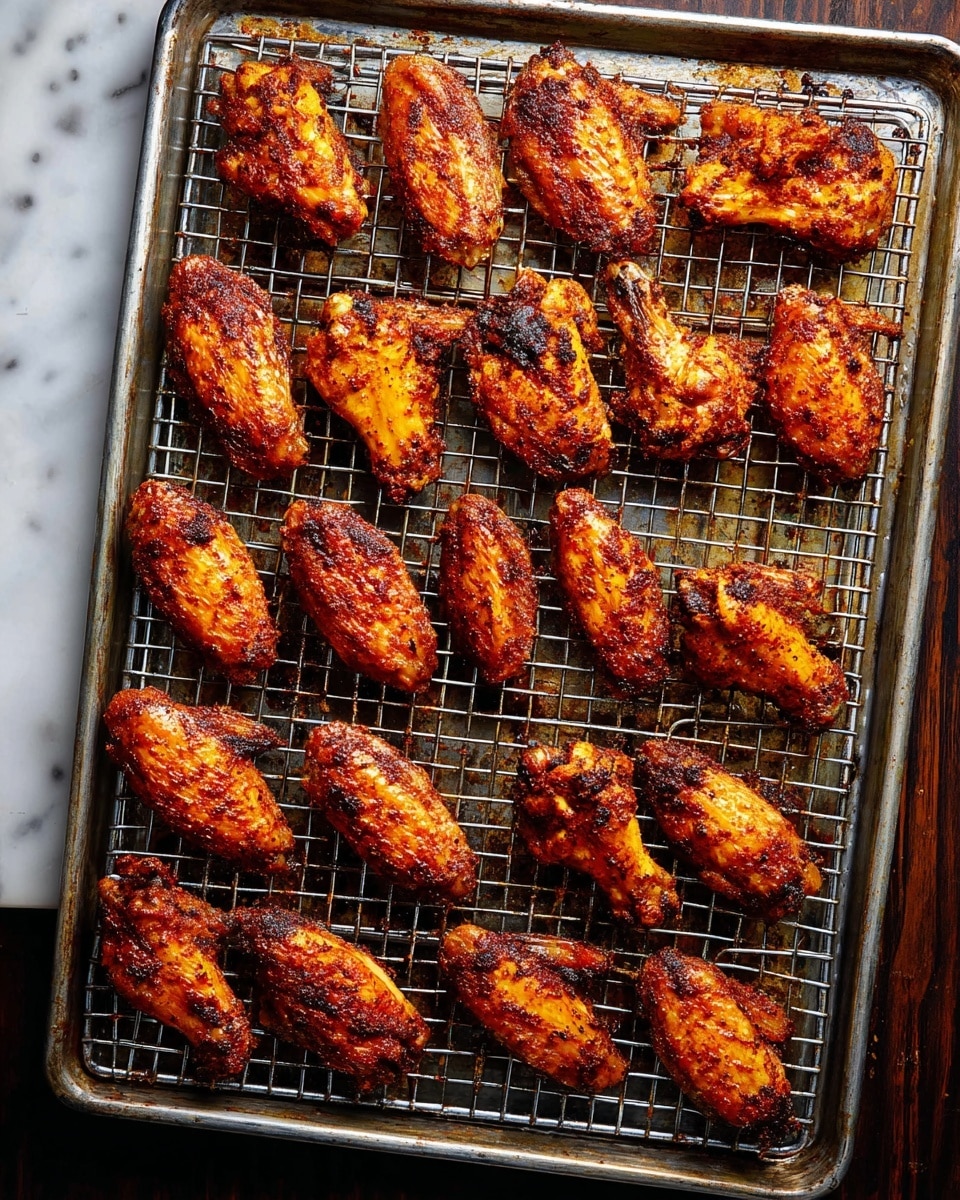 A close-up shows a group of brown, crispy chicken wings sprinkled with green herbs on the right side of a white plate. A woman's hand holding one wing dipped in a thick, shiny yellow sauce is in the front. The white sauce bowl is full of the same yellow sauce and sits on the left side of the plate. There are small lime wedges and avocado slices placed around the edges of the plate on a white marbled surface. Photo taken with an iphone --ar 4:5 --v 7