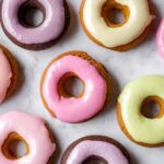 Fluffy Grain-Free Mini Donuts with Pastel Glaze Recipe