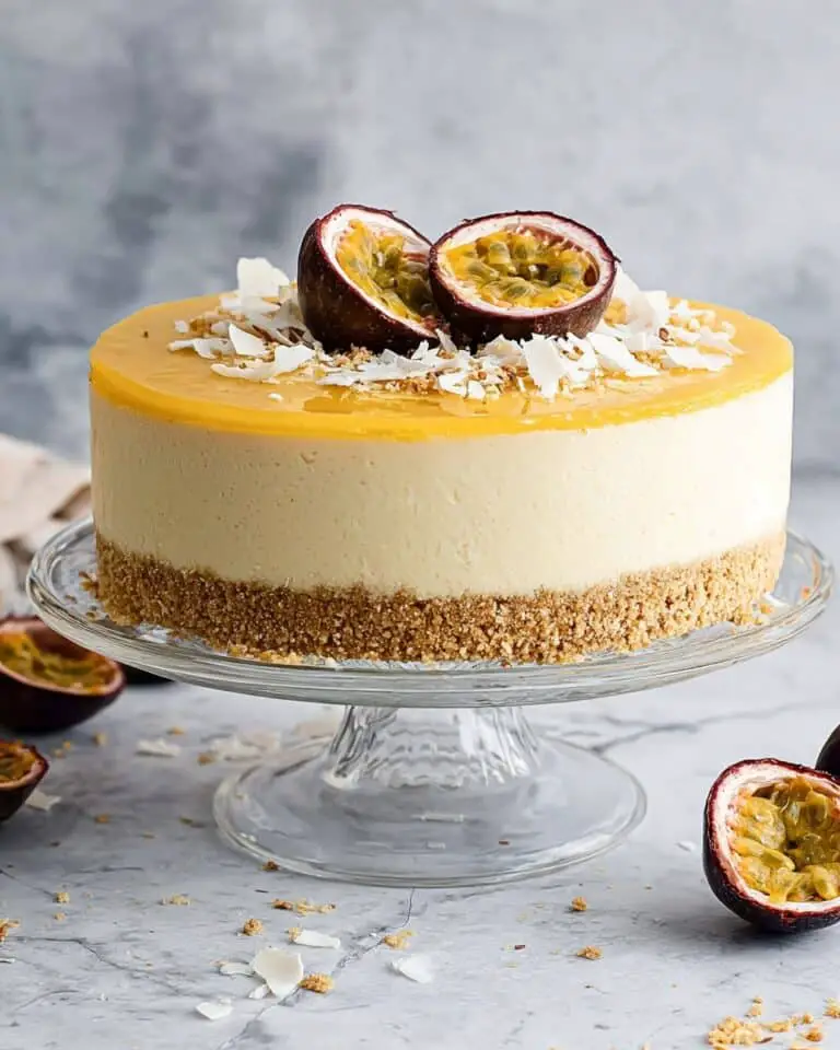 Vegan Passion Fruit Mousse Cake Recipe