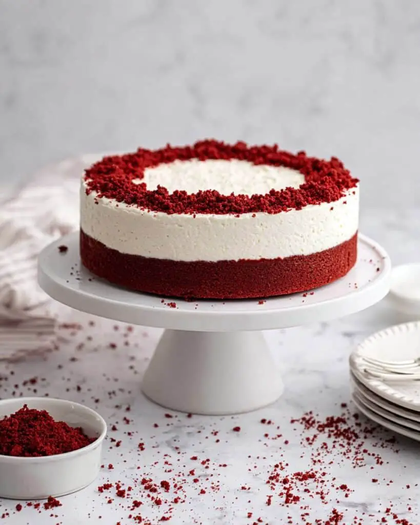 Red Velvet Vegan Cheesecake Cake Recipe