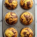 Zucchini Muffins with Cinnamon Chocolate Recipe