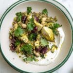 Crispy Artichoke Hearts over Lemon Quinoa Recipe