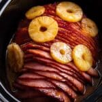 Slow Cooker Ham with Pineapple and Brown Sugar Recipe
