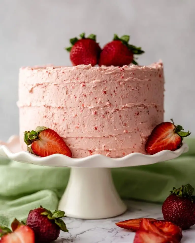 Strawberry Cake from Scratch Recipe