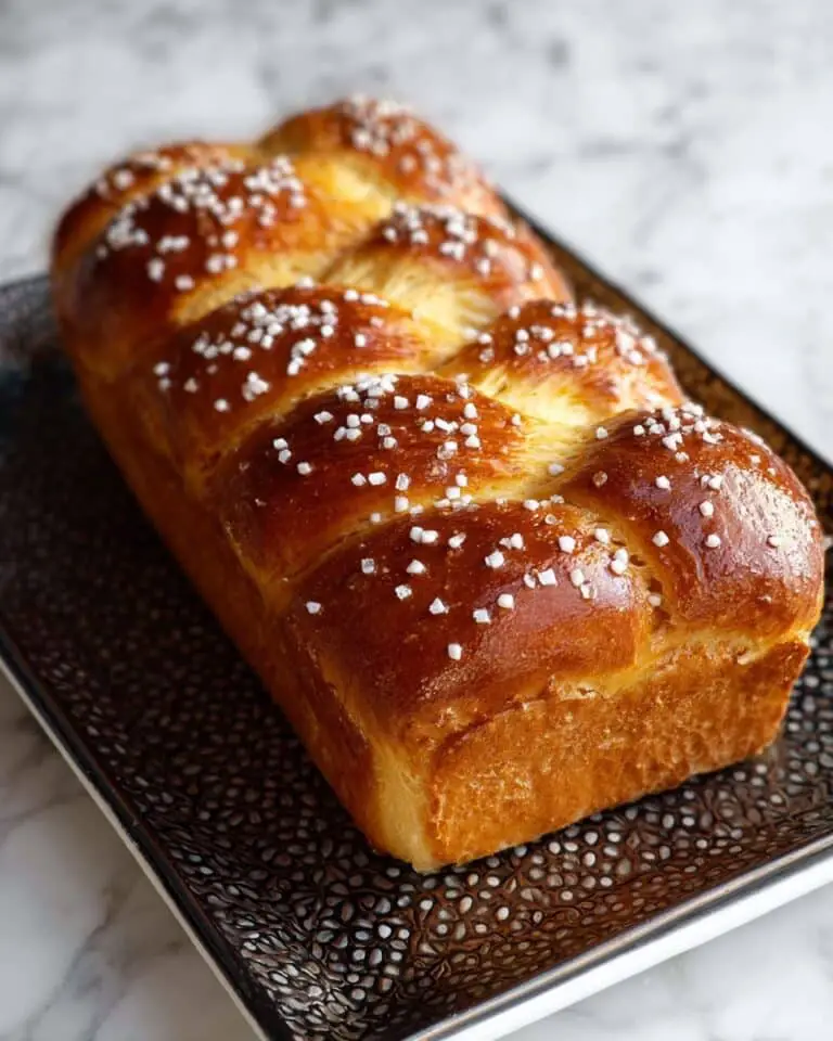 Homemade Buttery Brioche Bread Loaf Recipe