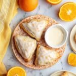 Orange Cream Scones with Citrus Glaze Recipe