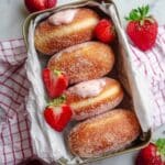 Strawberry Cream-Filled Yeast Doughnuts with Strawberry Sugar Dust Recipe