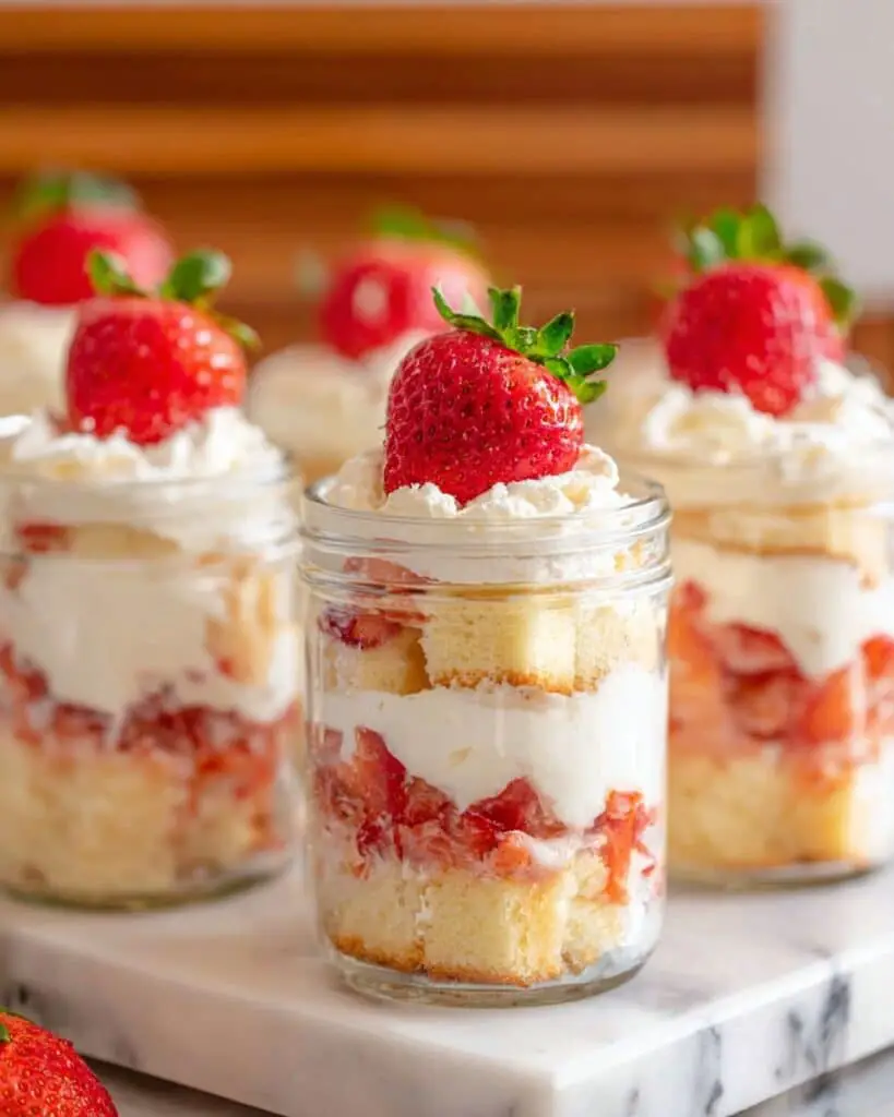 Strawberry Shortcake in Cups Recipe