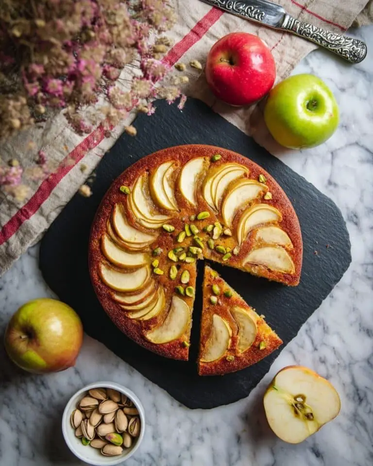 Apple Cake with Pistachios Recipe
