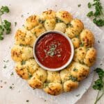Pull-Apart Garlic Bread Wreath Recipe