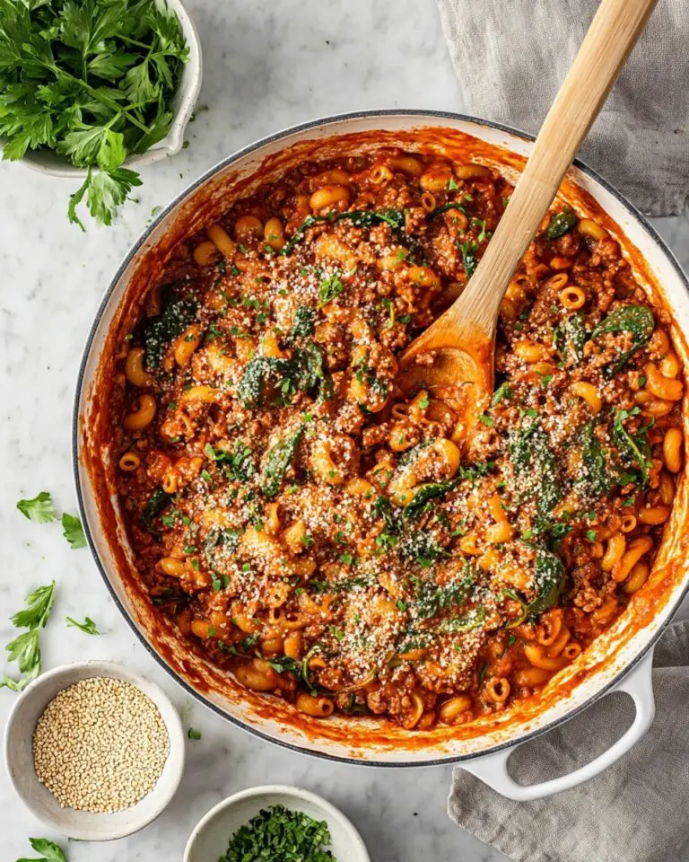 One Pot Creamy Ground Beef and Orzo (Dairy Free) Recipe