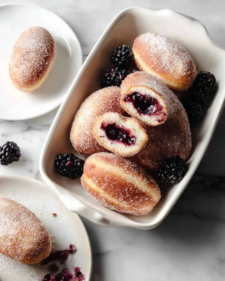 Jelly Filled Donuts with Blackberry Bourbon Jam Recipe