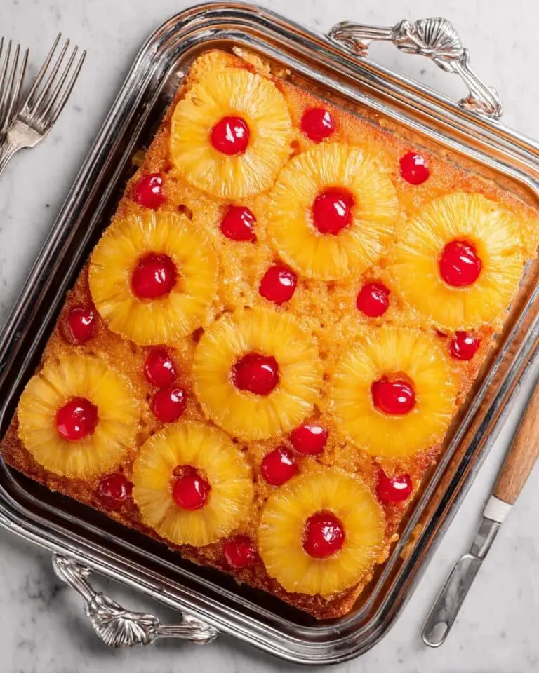 Pineapple Upside Down Cake with Cake Mix Recipe