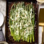 Cheesy Baked Asparagus with Parmesan and Mozzarella Recipe