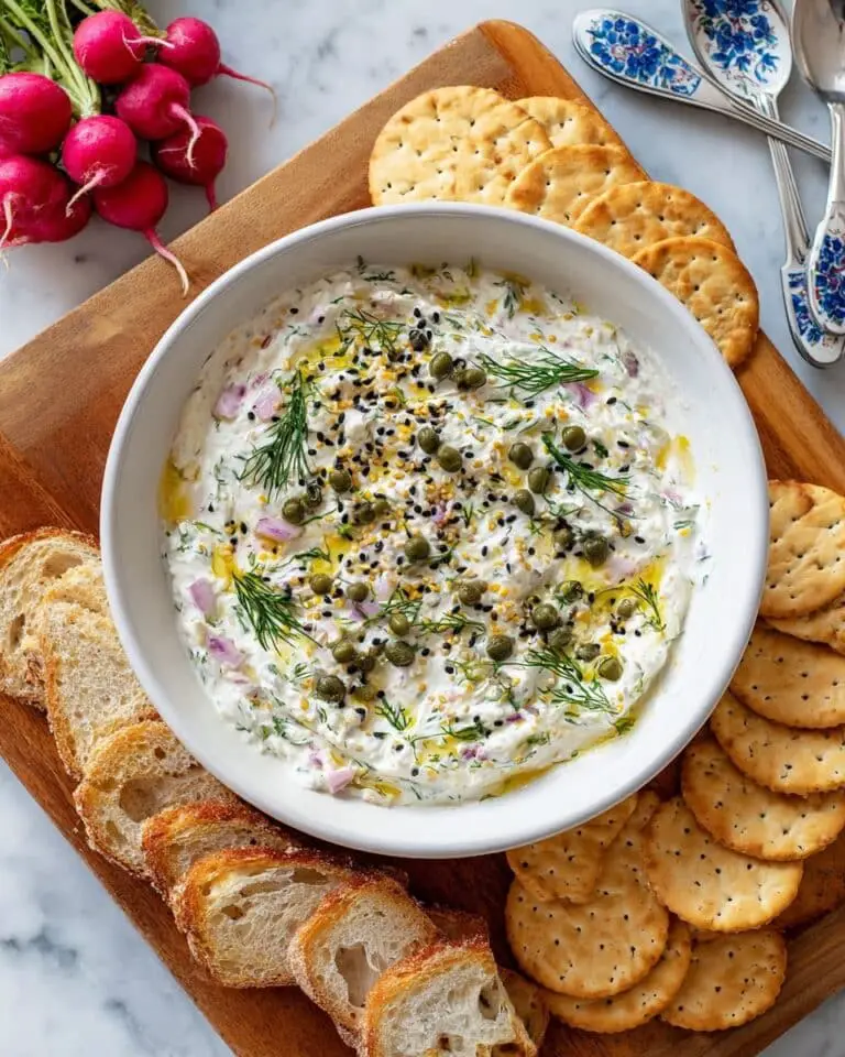 Smoked Salmon Dip with Bagel Seasoning and Fresh Dill Recipe