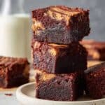 Red Velvet Brownies with White Chocolate Swirl Recipe