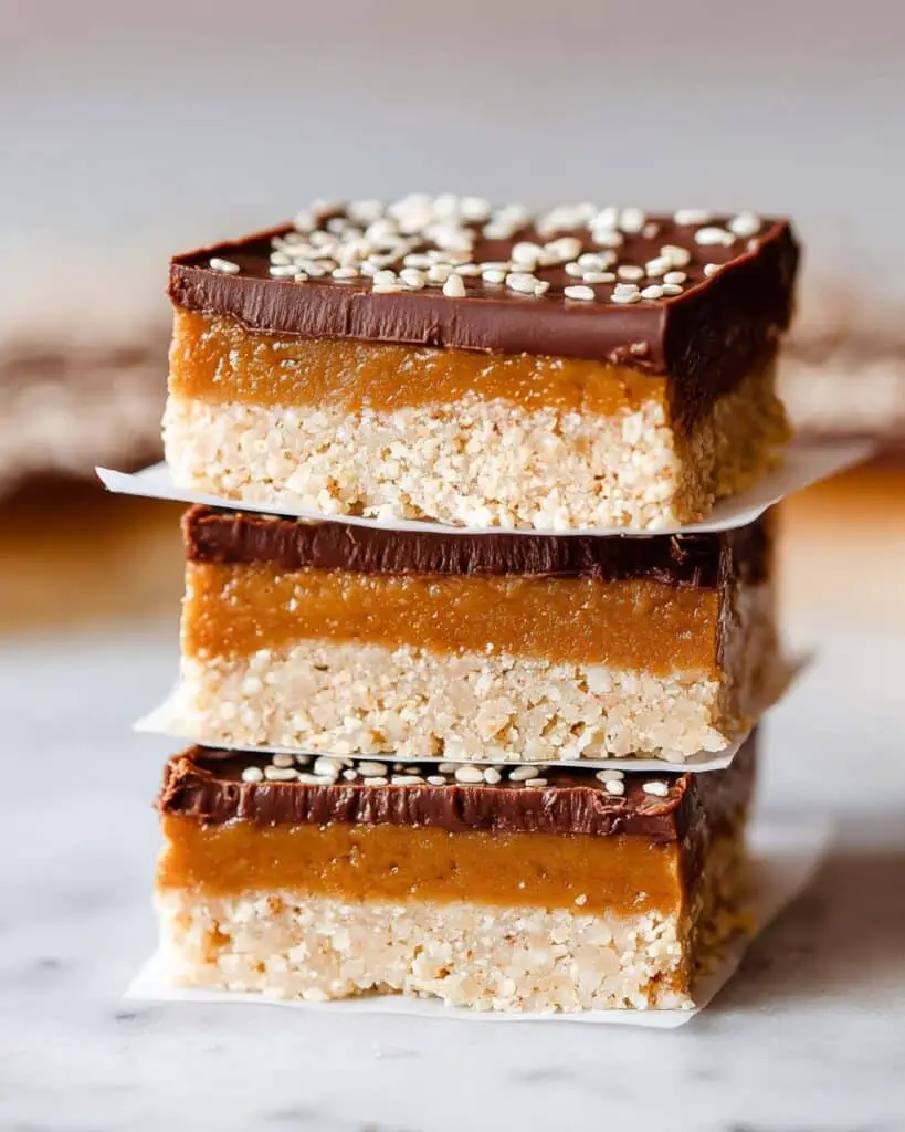 Tahini Caramel Millionaires Shortbread Recipe