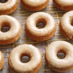 Baked Pumpkin Donuts with Cinnamon Sugar Coating and Cream Cheese Glaze Recipe