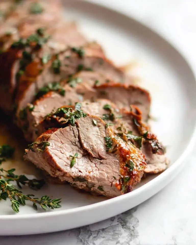 Garlic Butter Roasted Pork Tenderloin Recipe