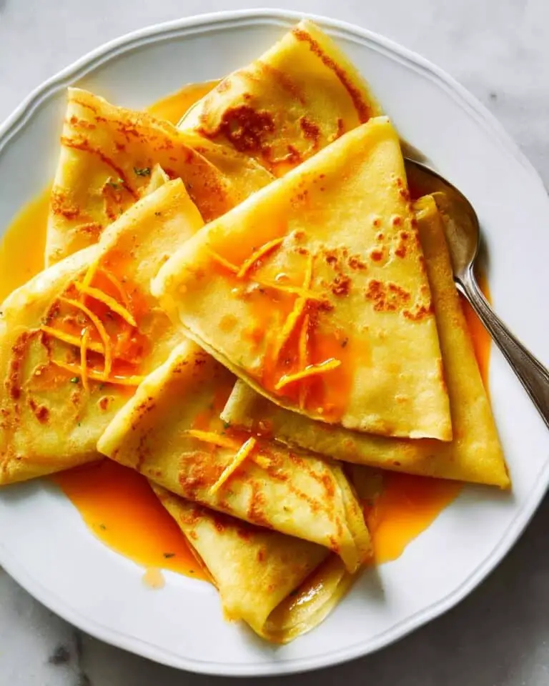 Crêpes Suzette with Saffron Recipe