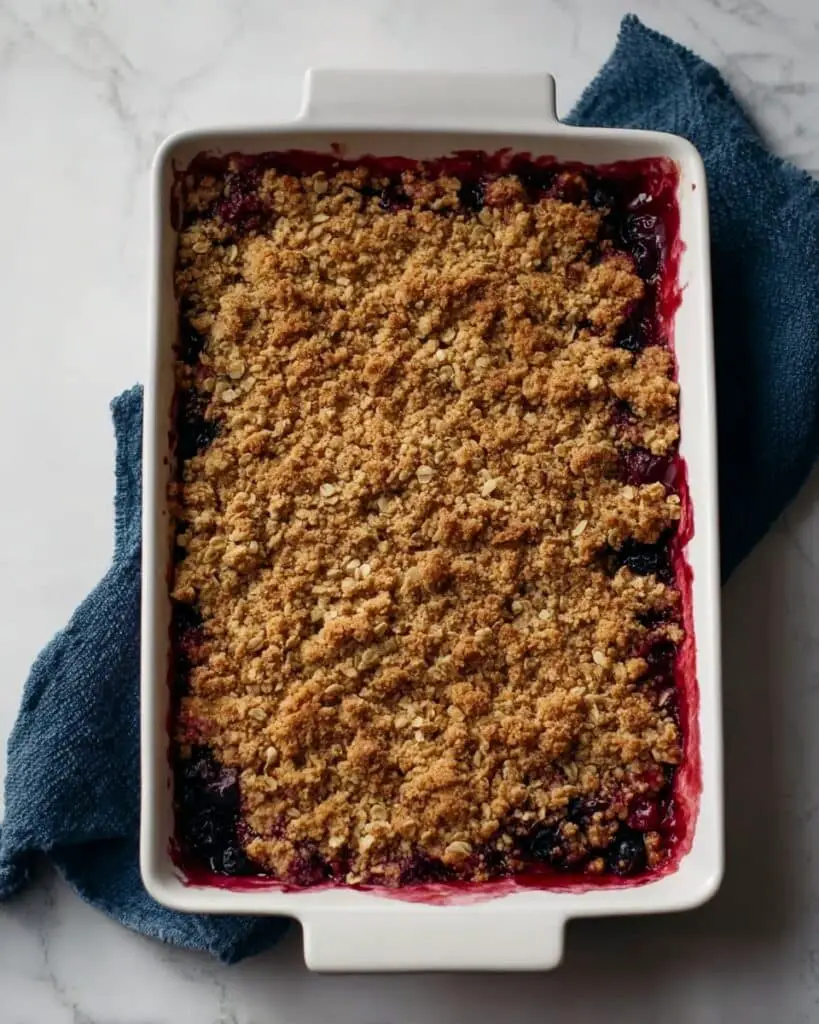 Peach and Blackberry Crisp Recipe
