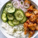 Spicy Chicken Bowl with Sticky Korean BBQ Sauce Recipe