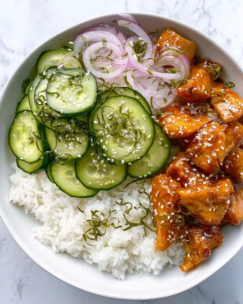 Spicy Chicken Bowl with Sticky Korean BBQ Sauce Recipe
