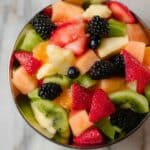 Easter Fruit Salad with Lime, Mint, and Vanilla Glaze Recipe