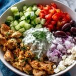 Skillet Greek Chicken with Toppings Recipe
