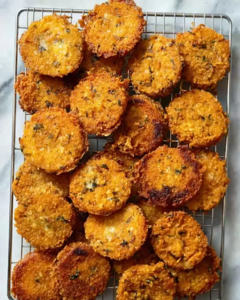 Crispy Fried Eggplant Slices with Parmesan and Parsley Recipe