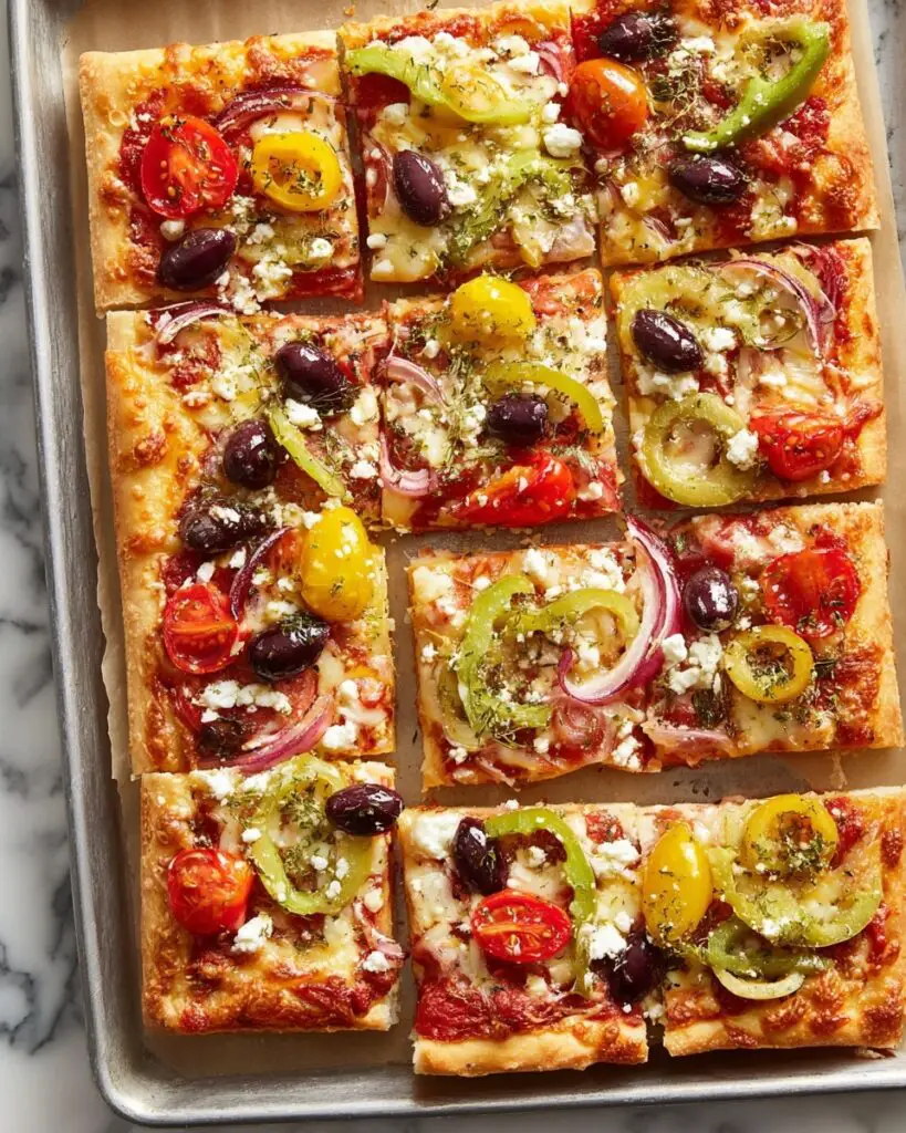 Greek Salad Pizza Recipe
