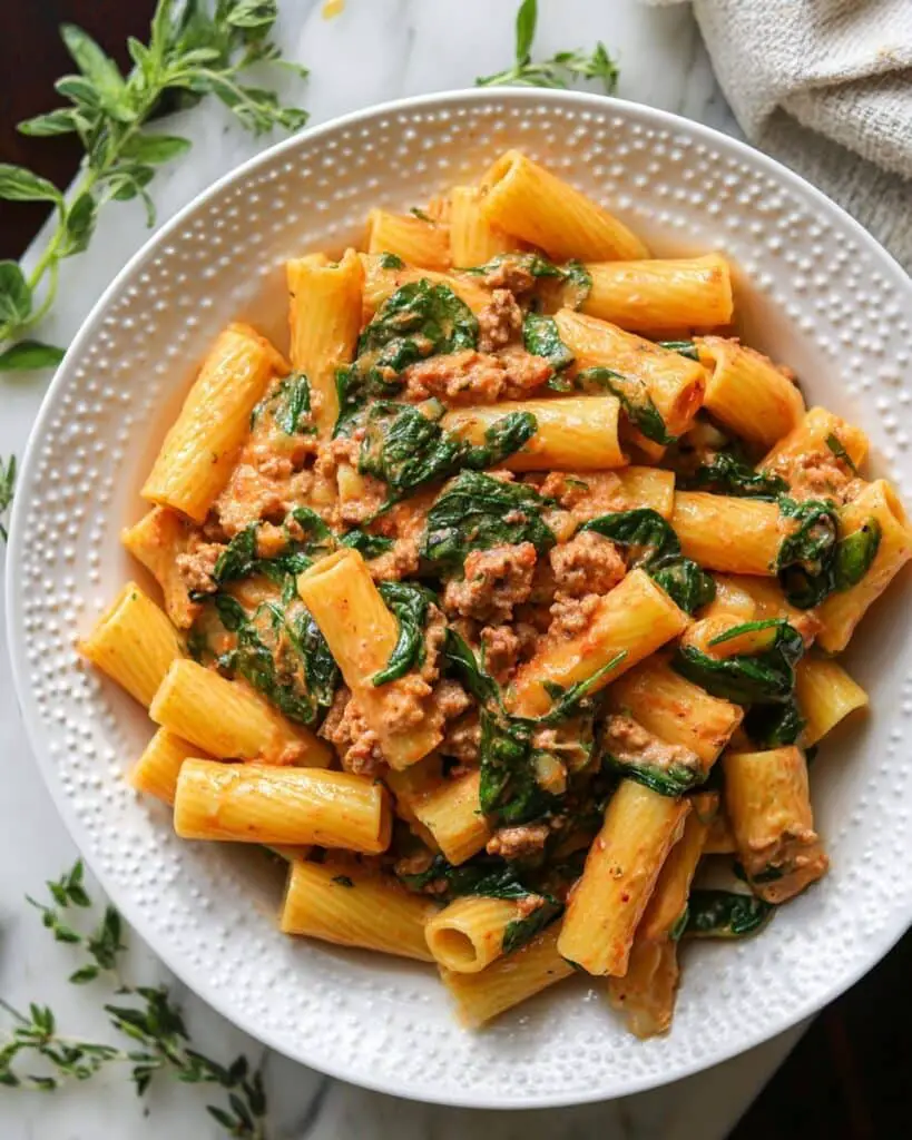 Creamy Sausage Rigatoni Recipe