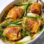 Easy One-pan Roasted Chicken with Spring Vegetables Recipe