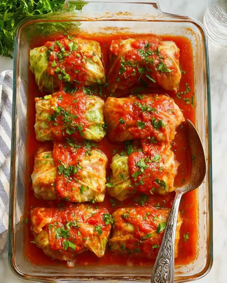 Cabbage Rolls with Ground Beef and Sausage (Golumpki) Recipe