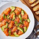 Citrus-Infused Salmon Crudo with Avocado and Chili Recipe